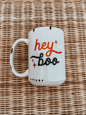 Hey Boo Rustic Mug