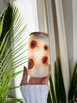 Sunflower Frosted Mug