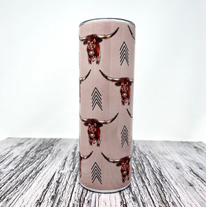 Boho Longhorn Tumbler