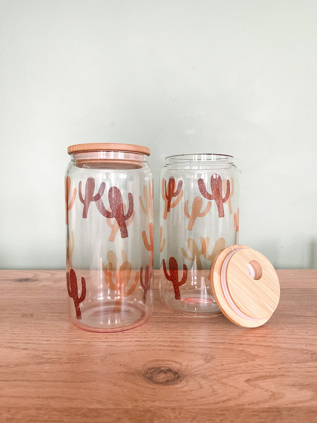 Boho Cactus Clear Cup