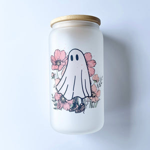 Floral Ghost Frosted Mug