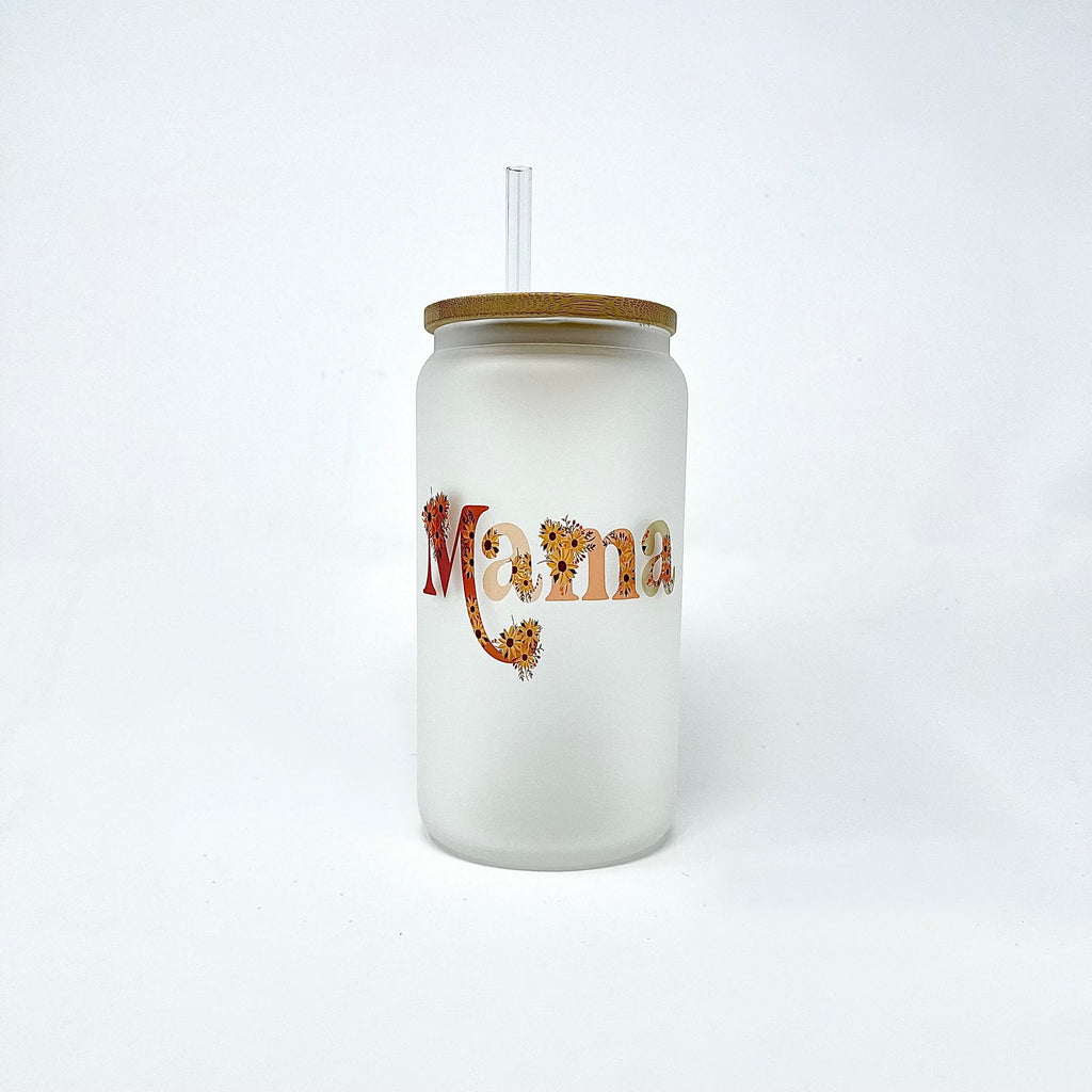 Mama Floral Frosted Mug