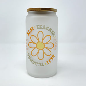 Daisy Teacher Frosted Cup