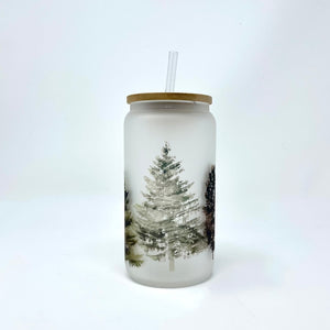 Watercolour Trees Frosted Mug