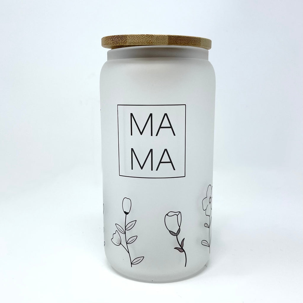 Floral MAMA Frosted Mug