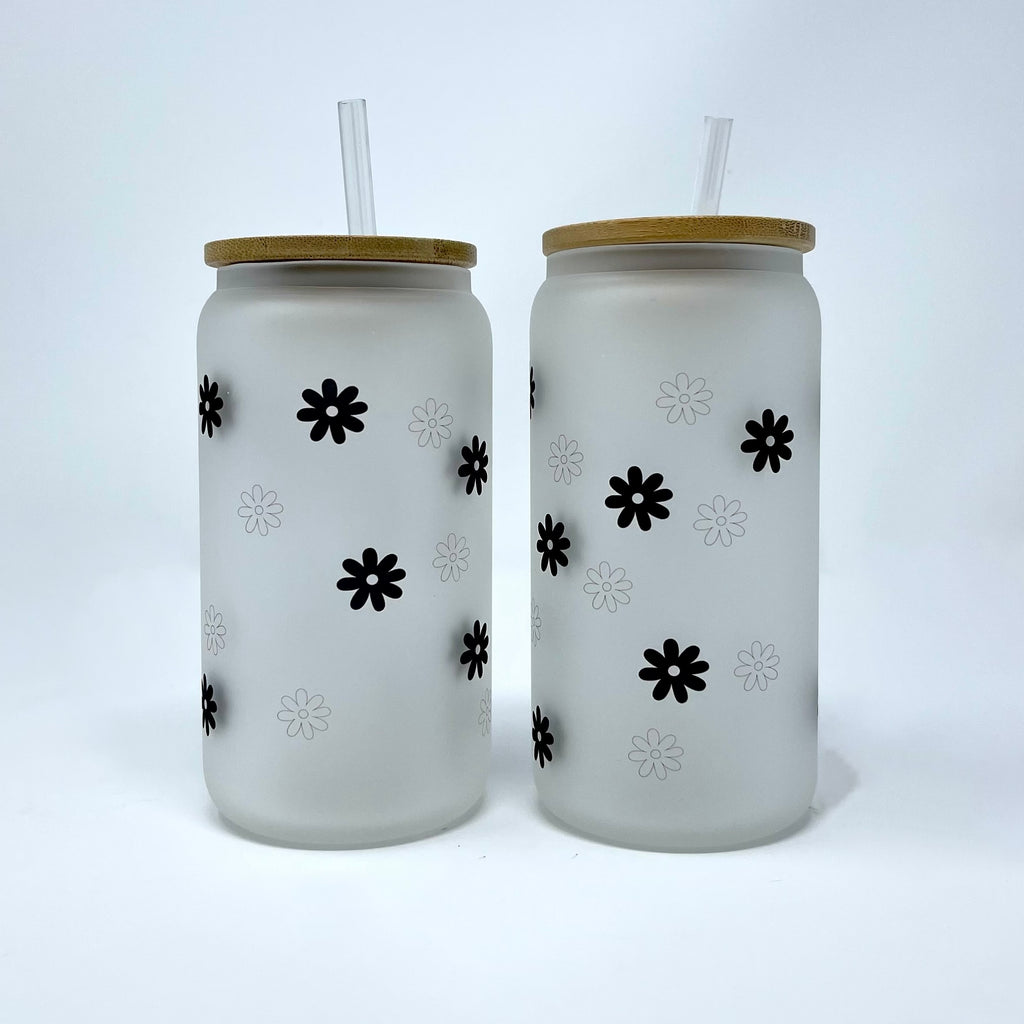 Simple Daisy Frosted Mug