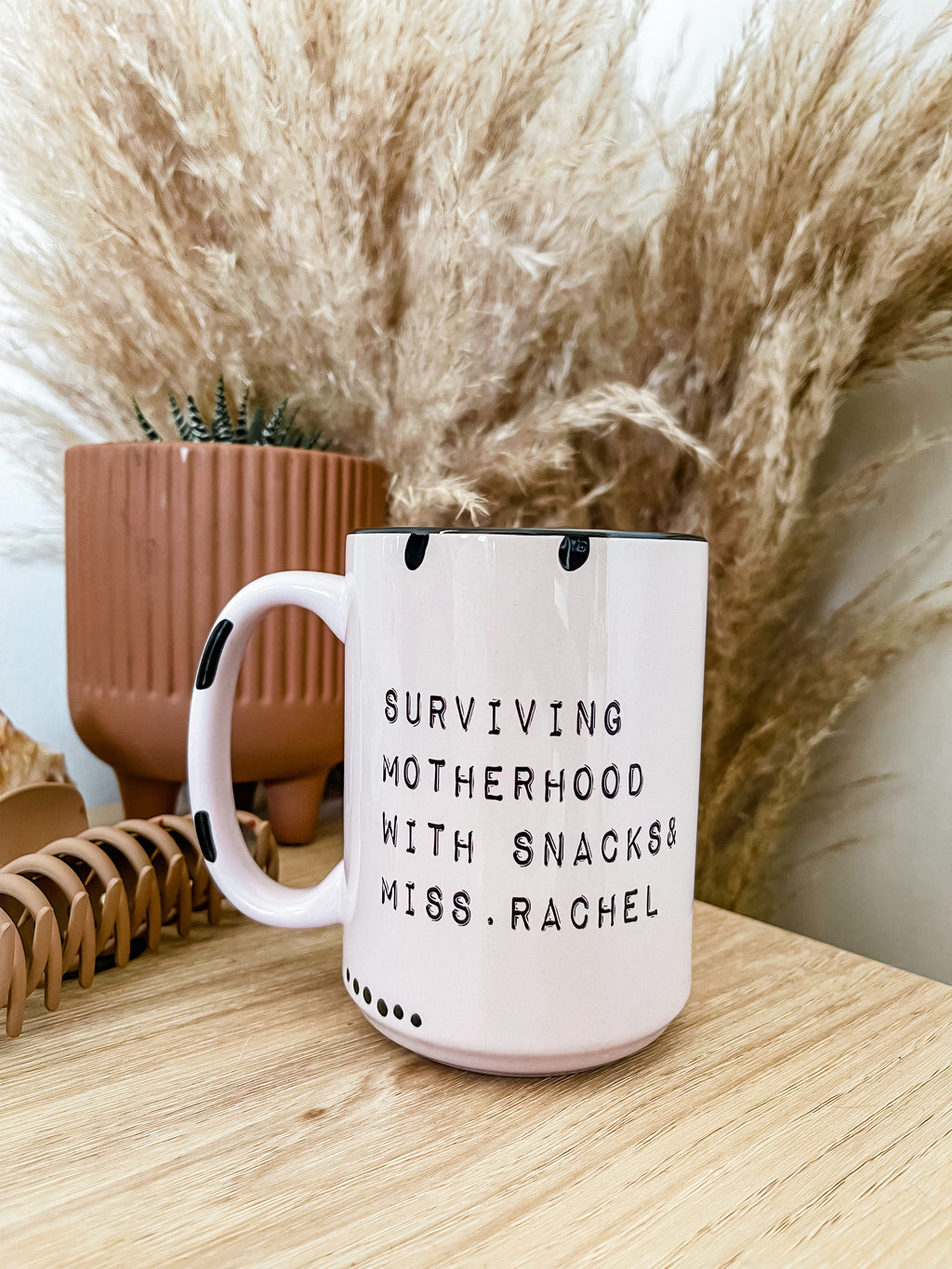 Miss. Rachel Blush Coloured Mug